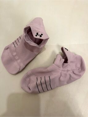 Under Armour Pink No-Show Performance Socks